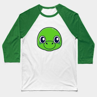 green baby turtle head Baseball T-Shirt